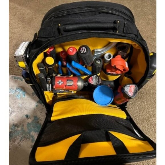Tool Backpack, Tool Storage and Organization, Durable and Water Resistant - Picture 3 of 3
